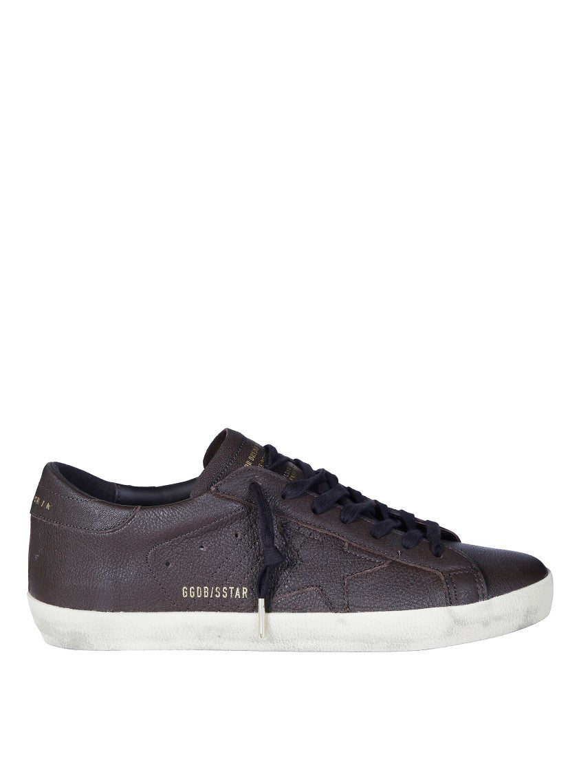 Golden Goose Super Star Textured Leather Low-Top Sneakers
