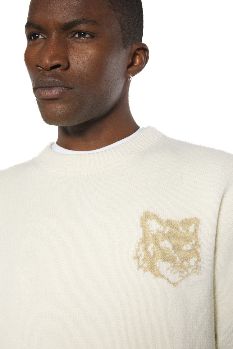Maison Kitsuné Merino Wool Crewneck Sweater