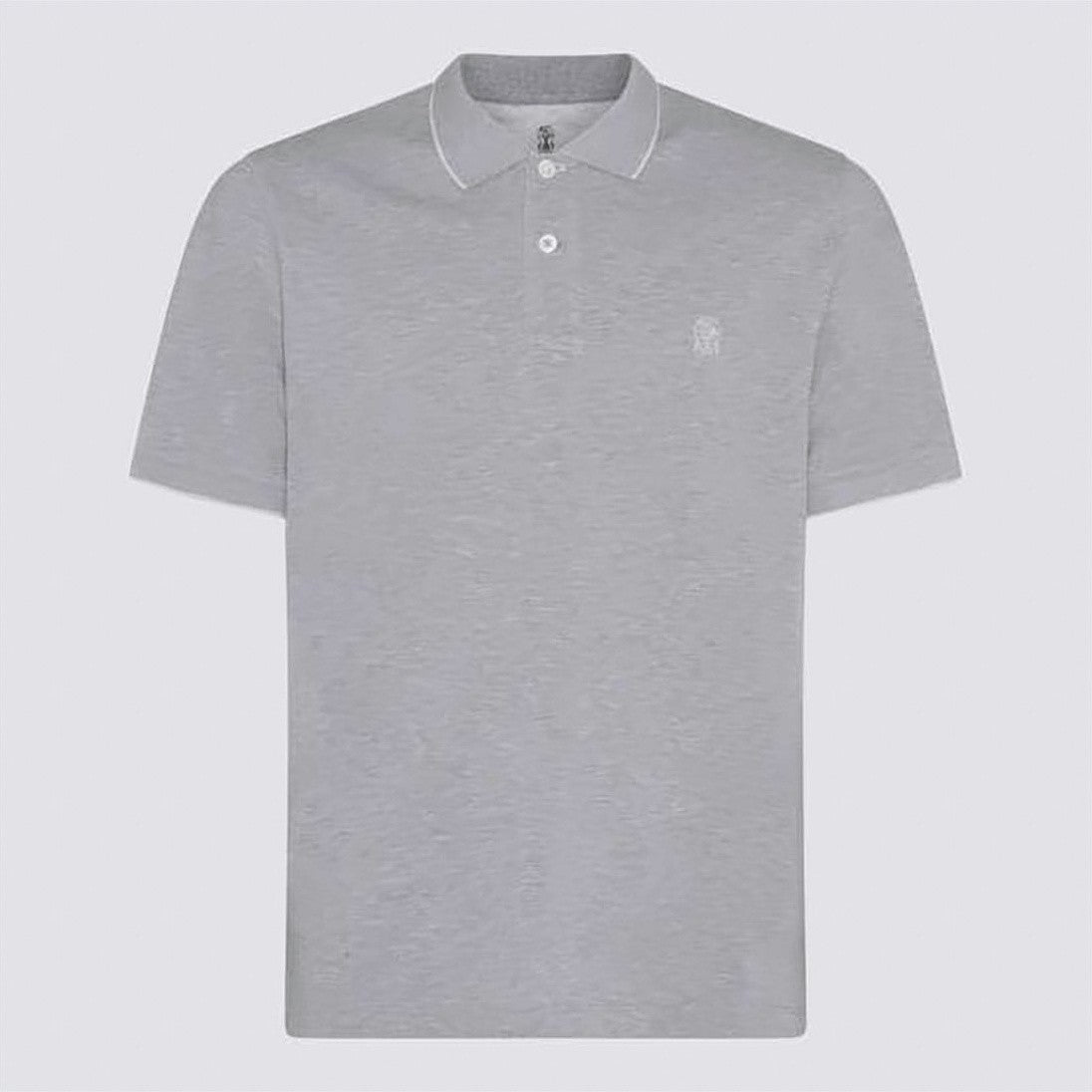 Brunello Cucinelli Short-Sleeved Polo Shirt With Classic Collar And Contrasting Trim