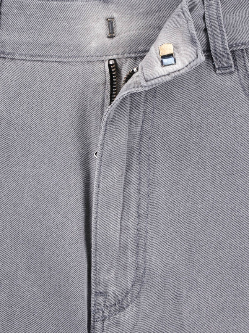 Sa Su Phi Grey Mid-Rise Wide-Leg Denim Jeans