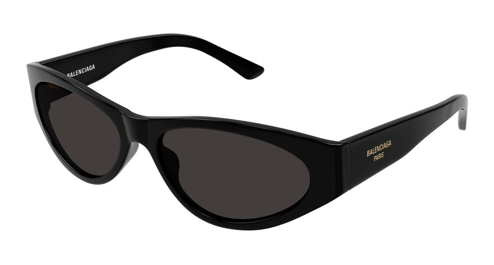 Balenciaga Black Thick Acetate Cat-Eye Sunglasses