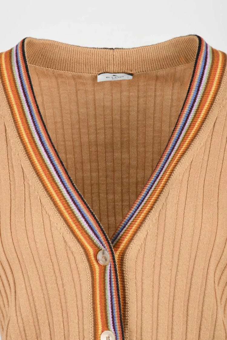 Etro Button Cardigan Wool - Beige