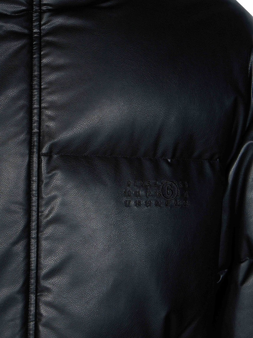 Mm6 By Maison Margiela Hooded Concealed Closure Down Jacket