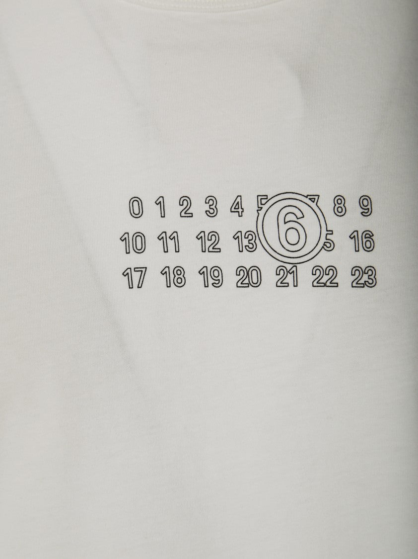 Mm6 By Maison Margiela Graphic Print Crew Neck T-Shirt