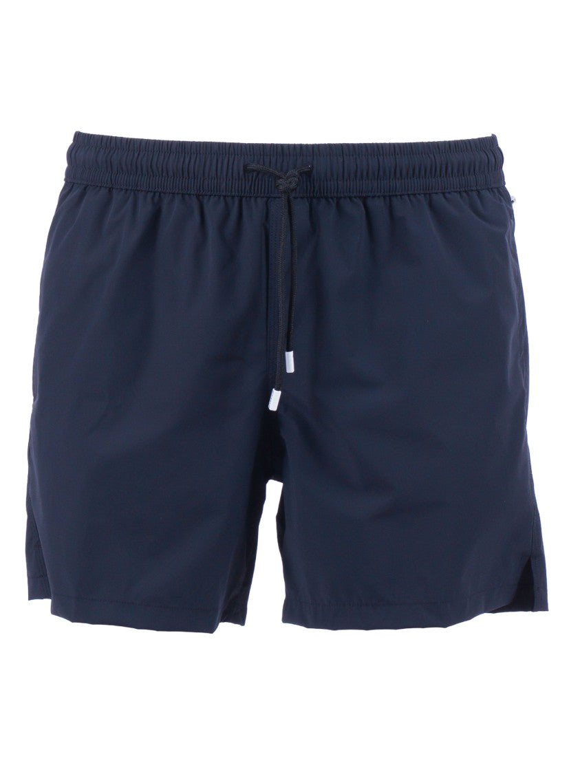 Fedeli Solid Elastic Waist Swim Shorts