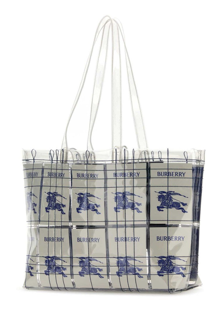 Burberry Embroidered Pvc Shopping Bag