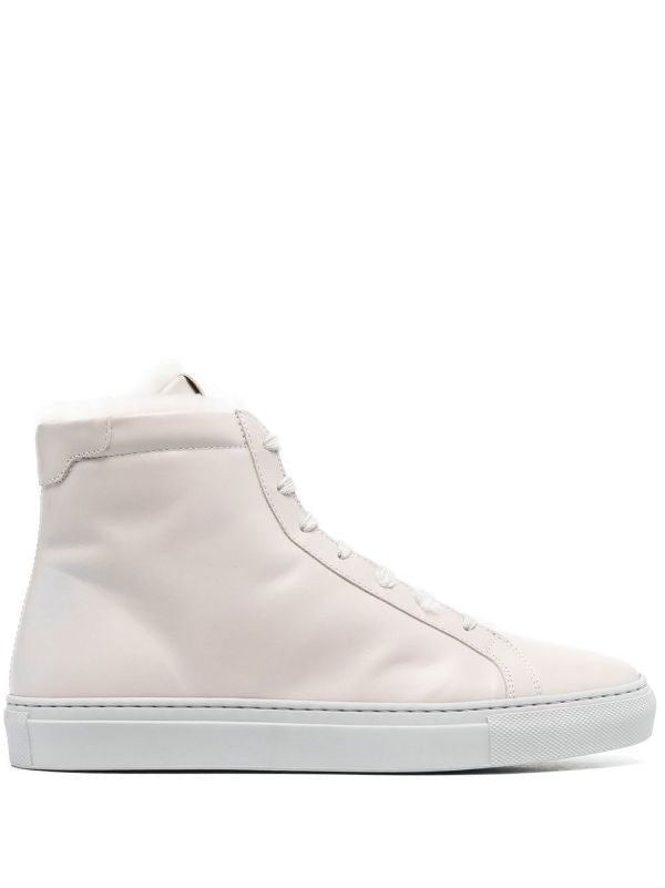 Eleventy High-Top Sneakers In Smooth Cow Leather