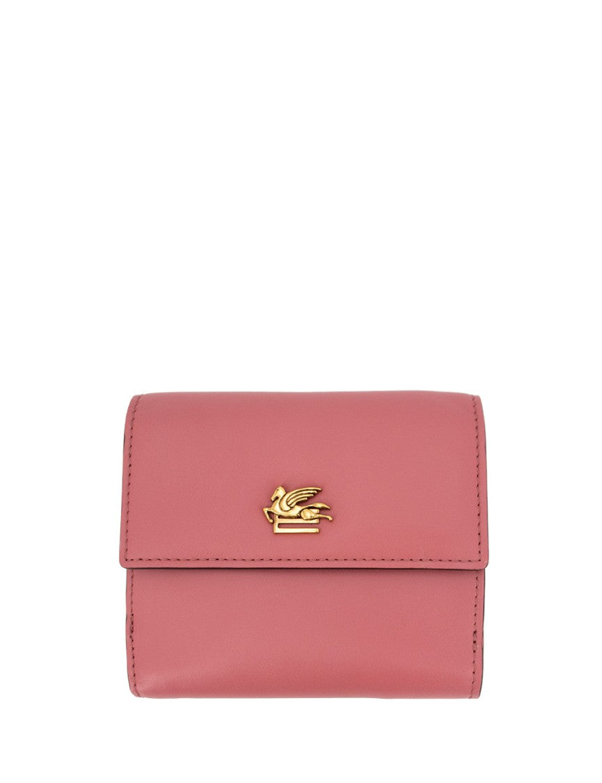Etro Pegasus Embellishment Leather Wallet