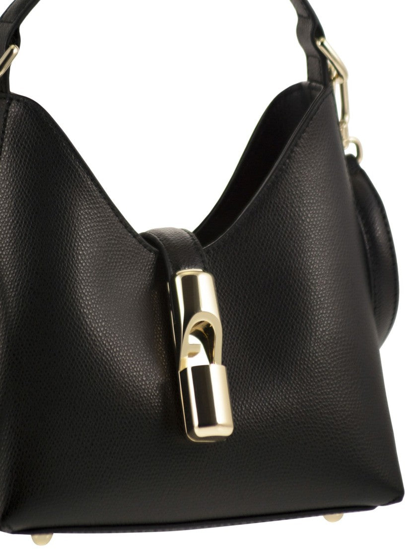 Furla Trapezoidal Mini Hobo Bag With Iconic Hardware