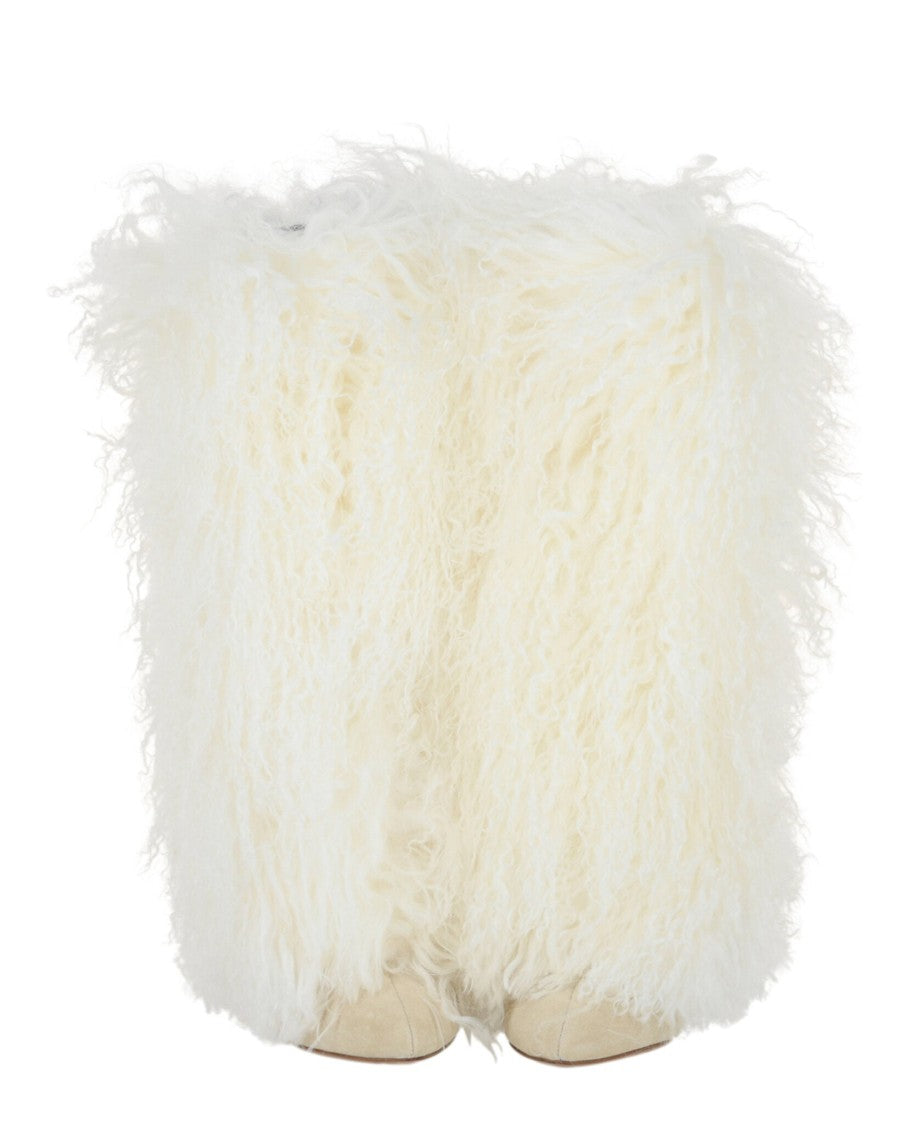 Paris Texas Furry Mid-Calf Boots