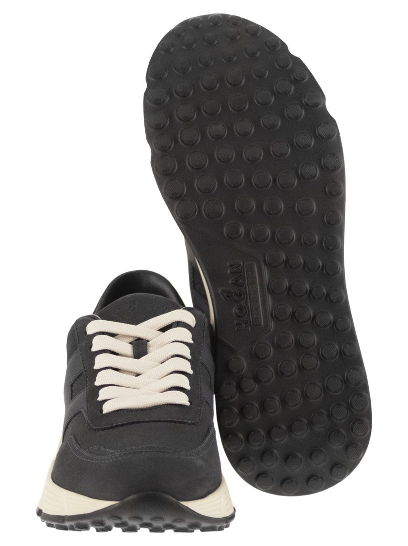 Hogan Fluid Shape Hyperlight Suede Trainers
