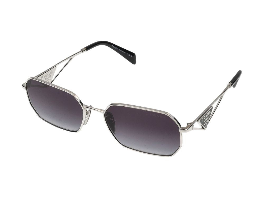 Prada Modern Steel Frame Sunglasses With Minimalist Design
