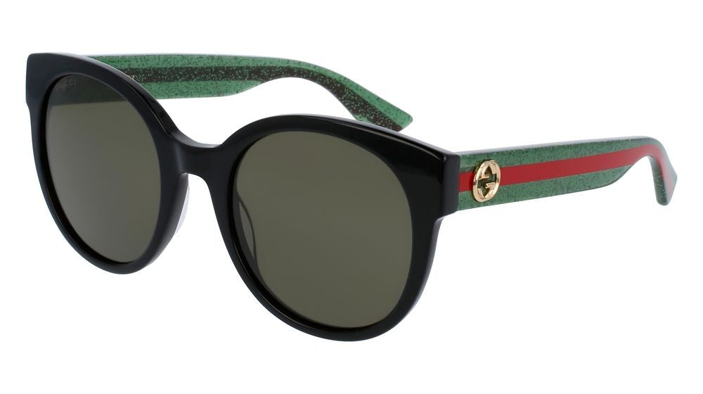 Gucci Black Gg0035sn Rounded Acetate Sunglasses