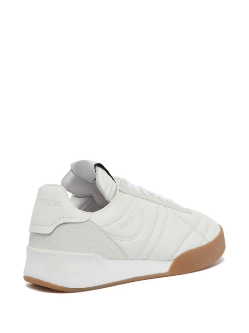 Courrèges Calf Leather Low-Top Sneakers