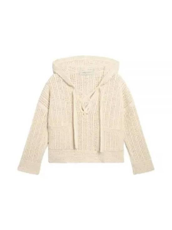 Golden Goose Chunky Ribbed Crop Knit Hoodie By Golden Goose