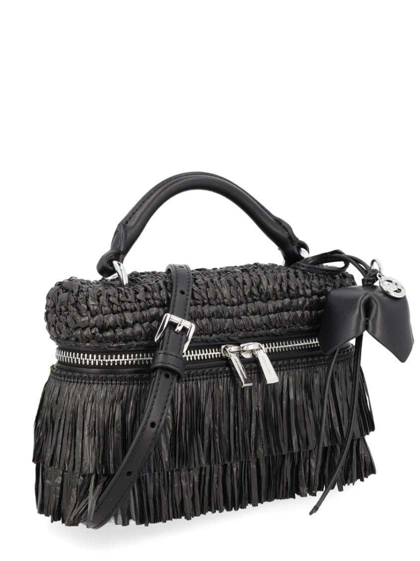 Michael Michael Kors Jane Woven Polypropylene Fringe Handbag