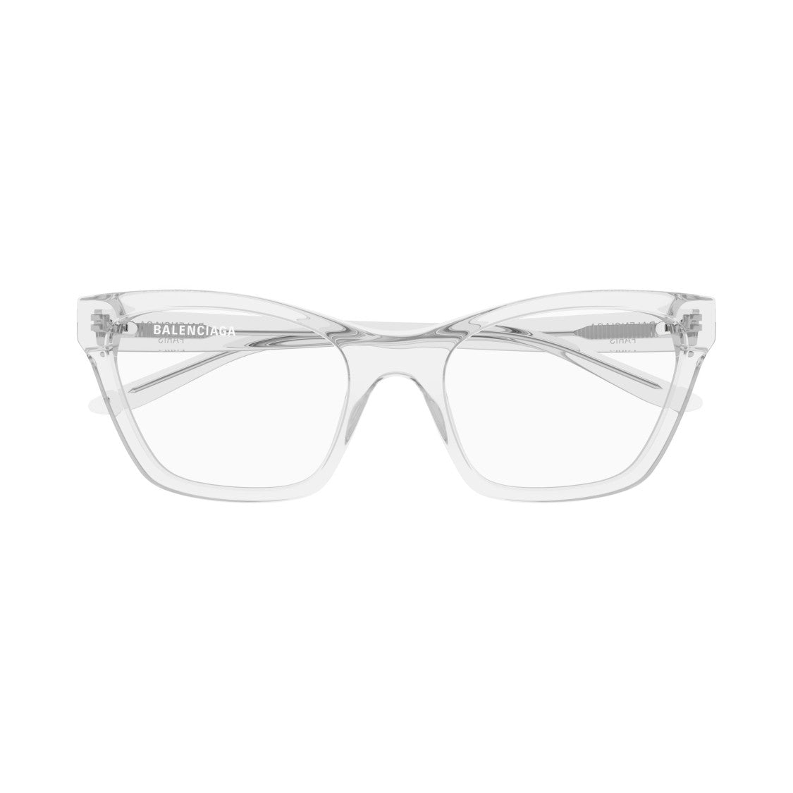 Balenciaga Bb0440o Transparent Acetate Square Frame Eyeglasses