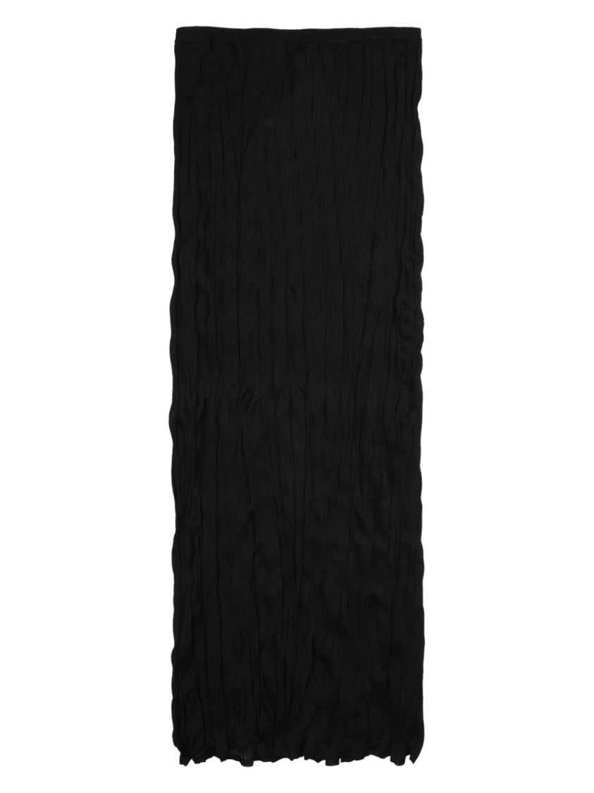 Totême Textured Midi Skirt With Wavy Hemline
