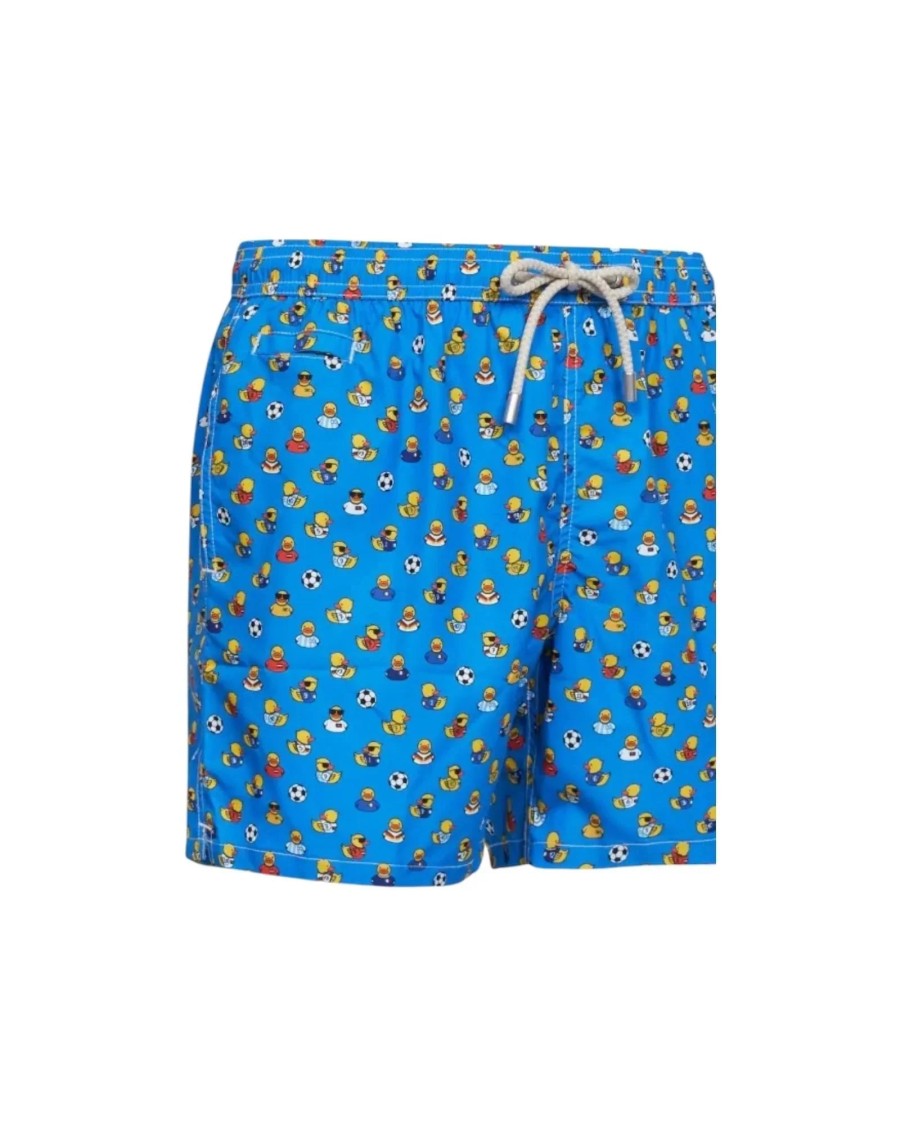 Mc2 Saint Barth Blue Lighting Micro Fantasy Swim Shorts