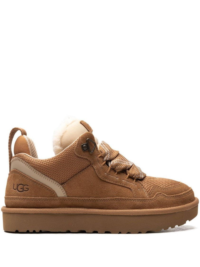 Ugg Chestnut Brown Suede Low-Top Sneakers