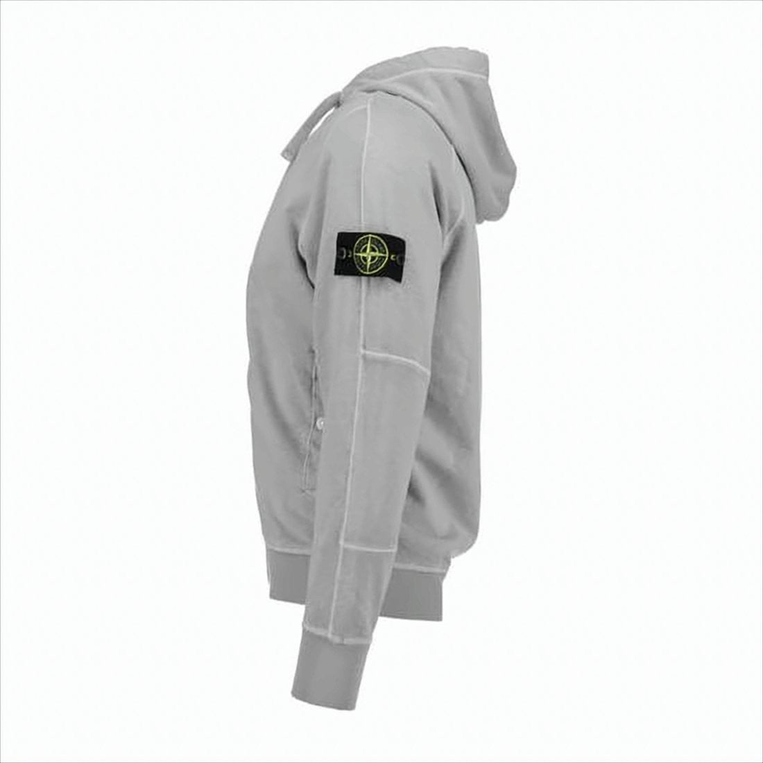 Stone Island Hooded Zip-Up Jacket With Compass Logo