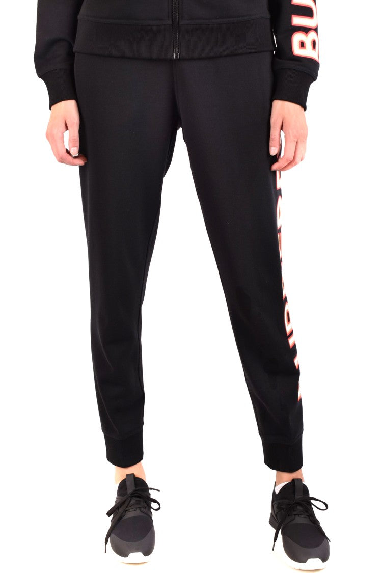 Burberry Black Relaxed Cotton Straight-Leg Pants
