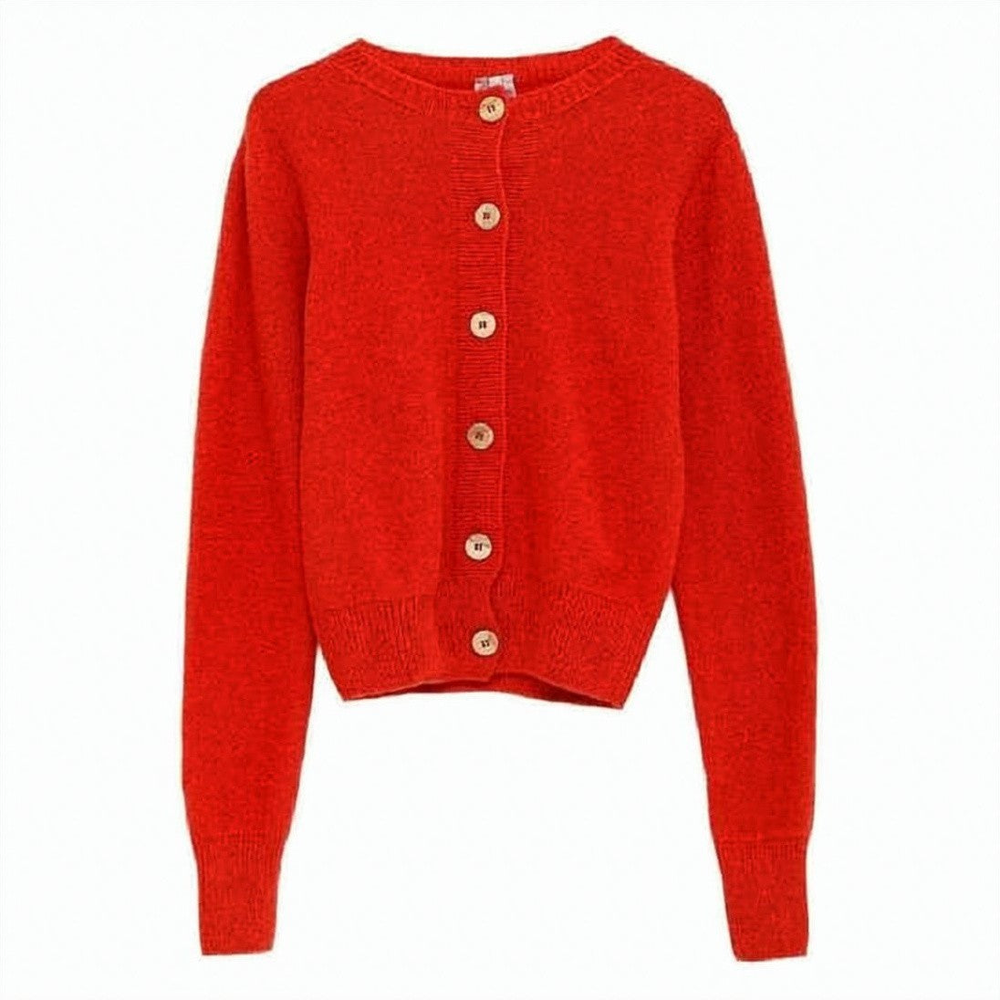 Baserange Finely Knit Cropped Cardigan
