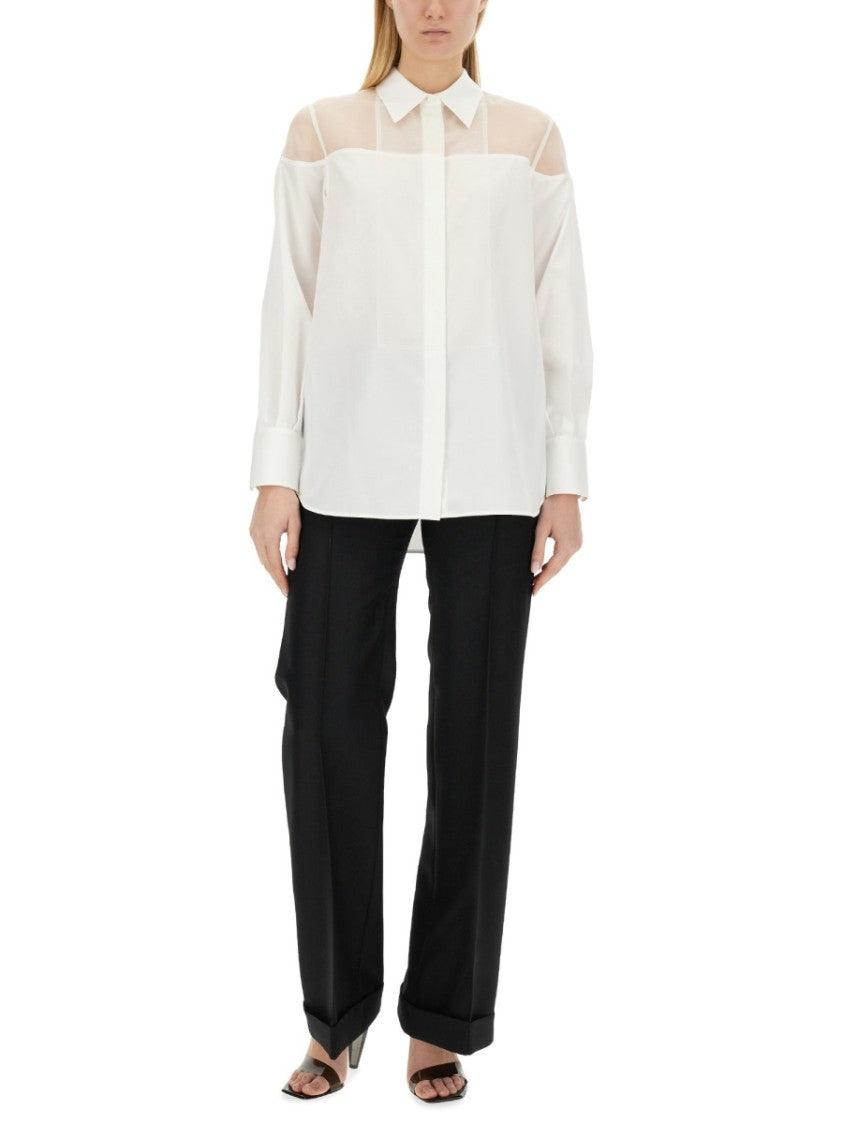 Helmut Lang White Tuxedo Shirt