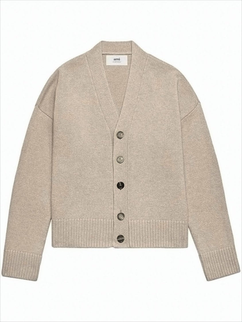 Ami Wool And Cashmere Cardigan