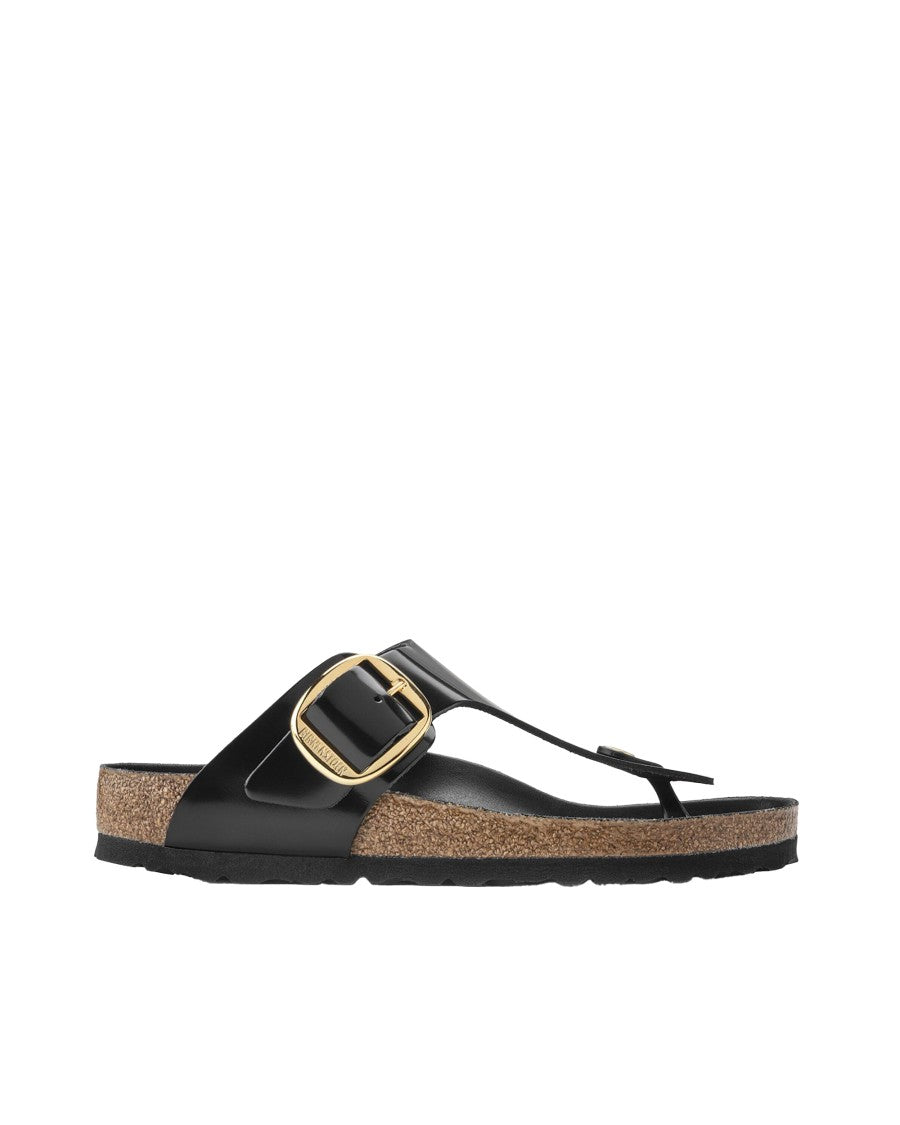 Birkenstock Black Gizeh Big Buckle Slide