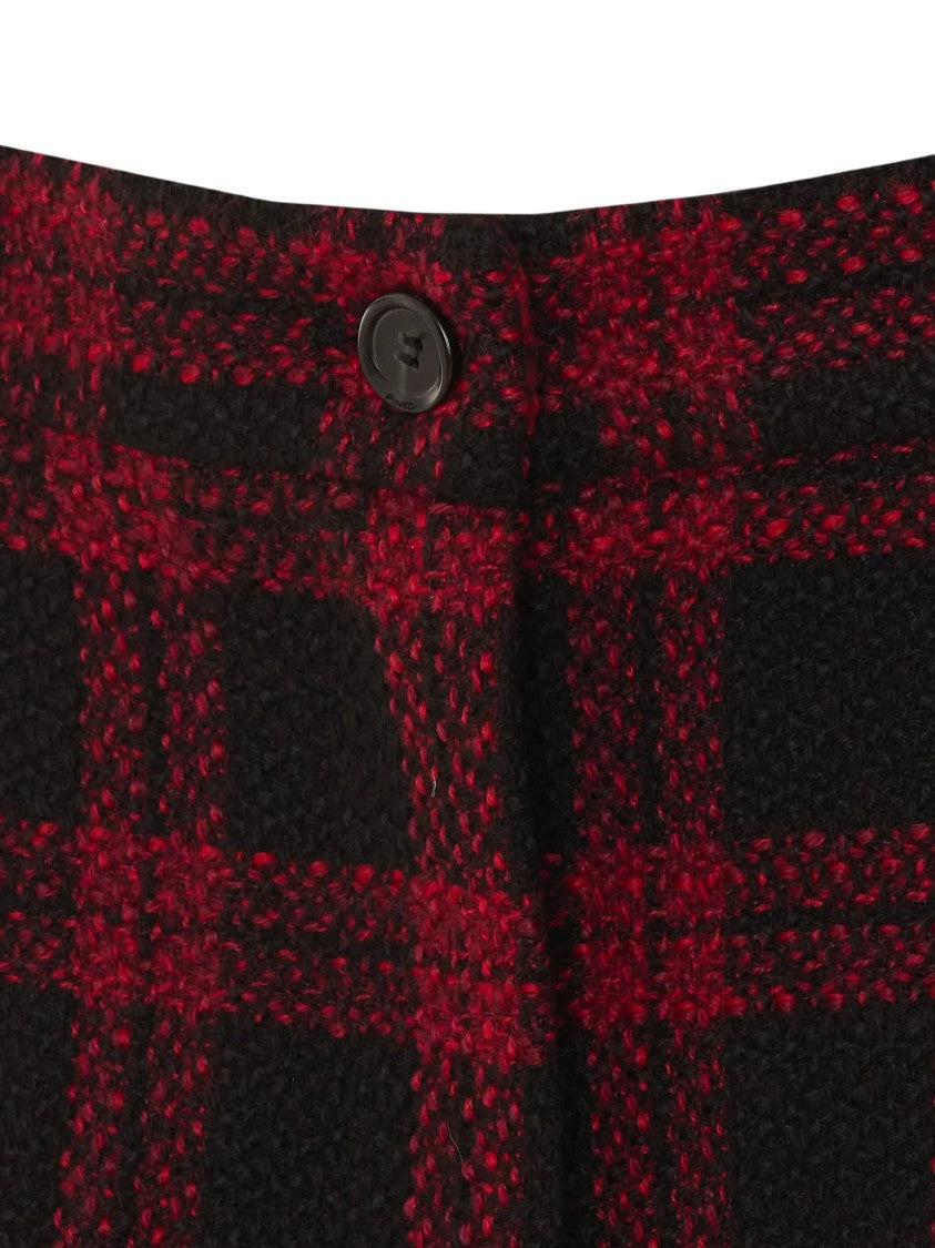Pinko Bergenia Bermuda Checkered Tweed Shorts