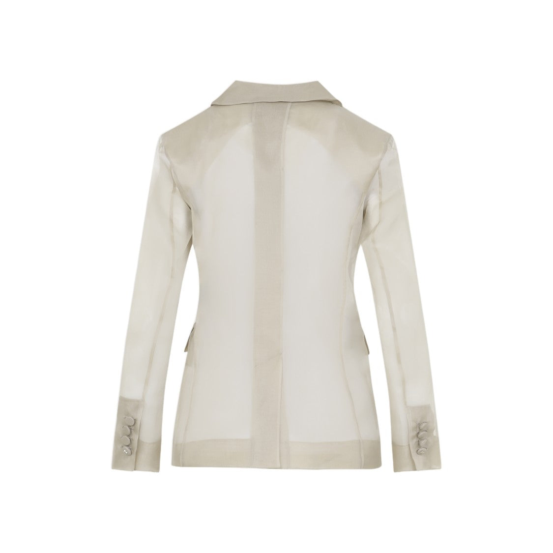 Max Mara Double-Breasted Silk Blazer With Peak Lapels