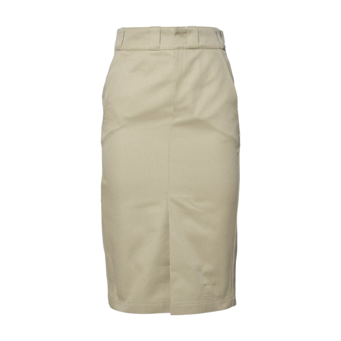Maison Margiela Midi Skirt In Beige Cotton Twill