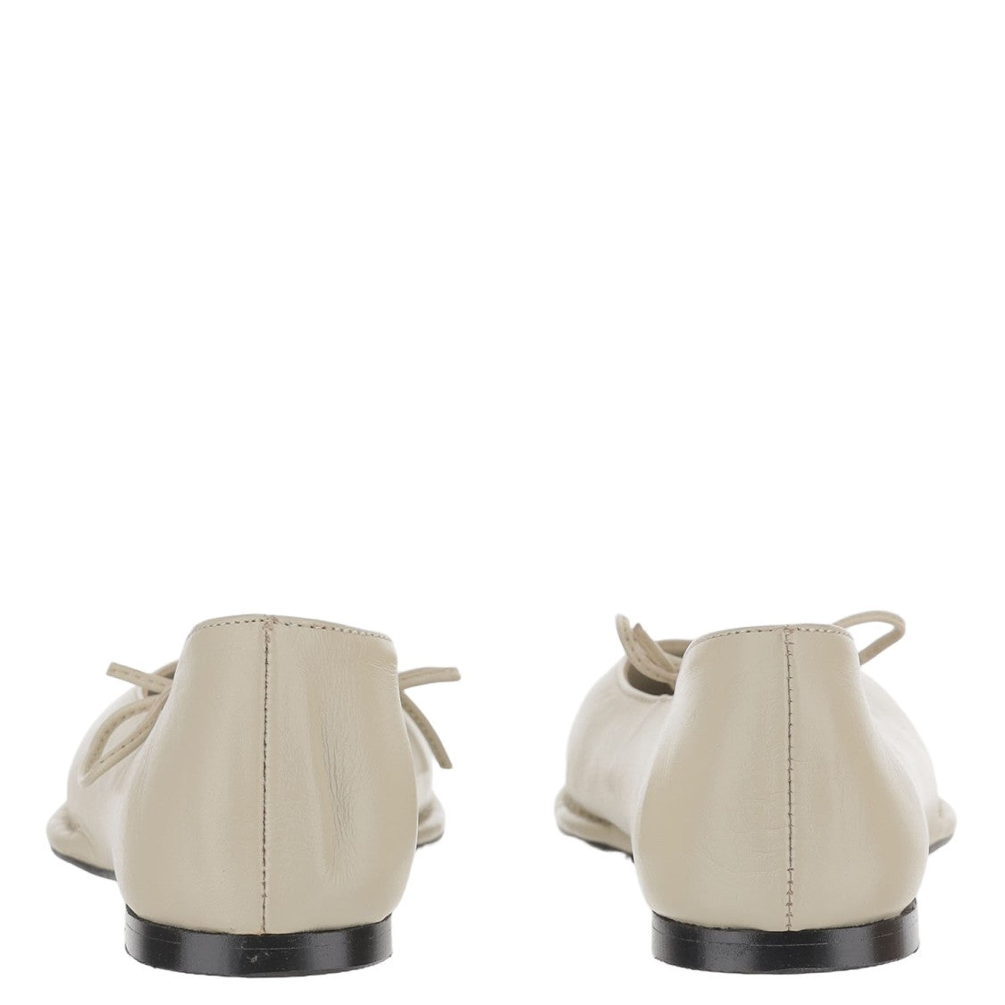 Alohas Leather Ballerina Flats With Square Toe