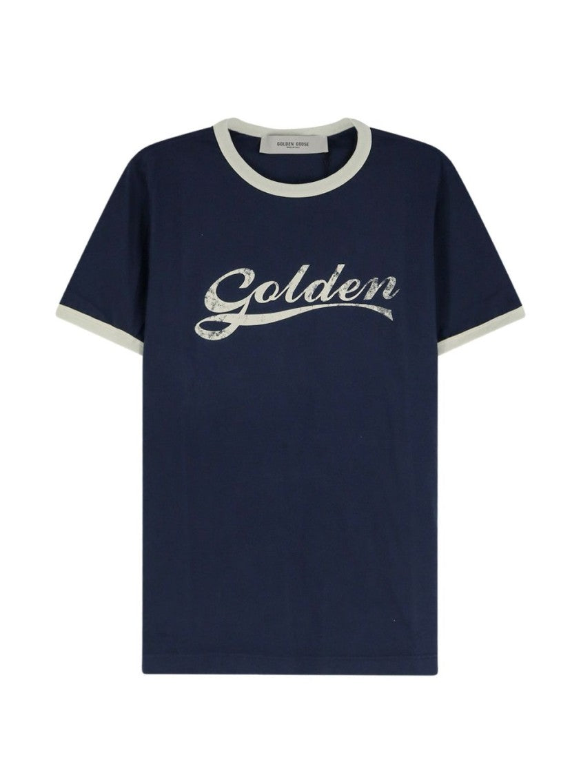 Golden Goose Vintage Script Logo Short-Sleeved T-Shirt
