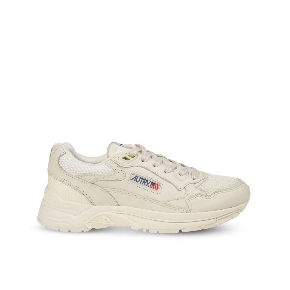 Autry Autry Hyperway Leather And Mesh Sneakers