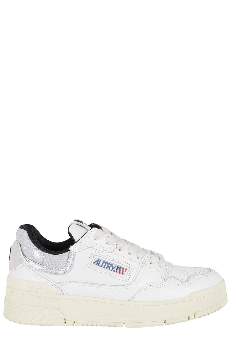 Autry Clc Classic White Leather Low-Top Sneakers