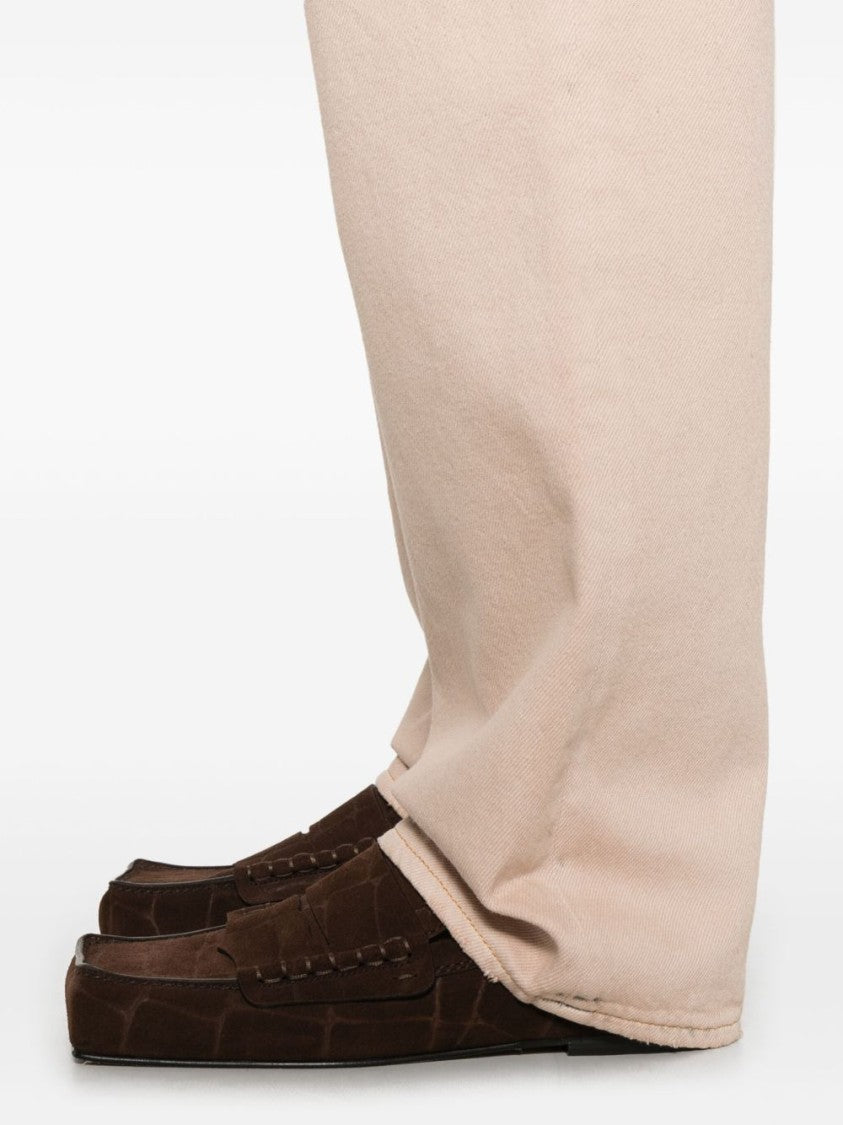 Golden Goose High-Waisted Wide-Leg Jeans With Subtle Fading