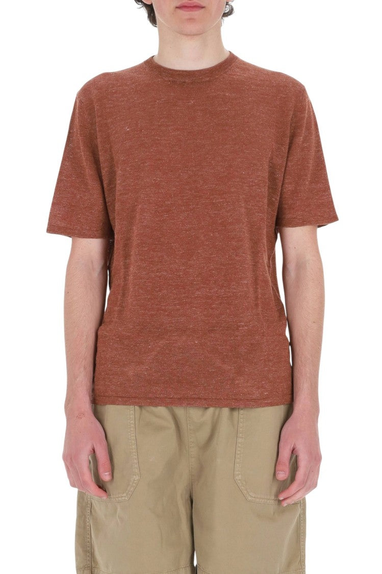 Roberto Collina Linen-Cotton Melange Casual T-Shirt