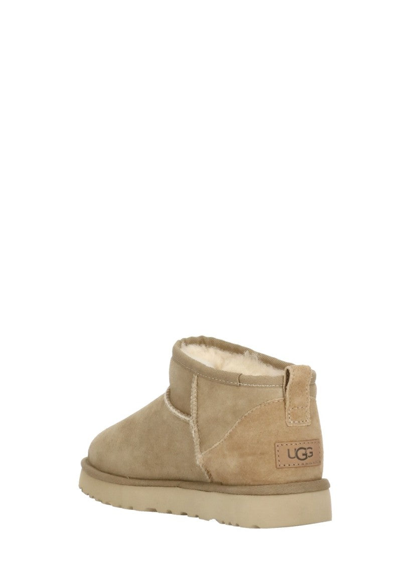 Ugg Beige Classic Ultra Mini Boots