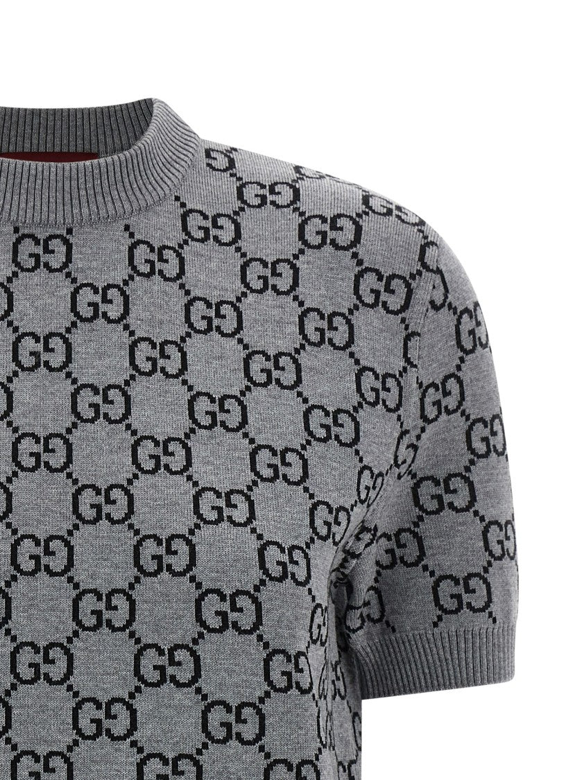 Gucci Reversible Sweater Gg Jacquard