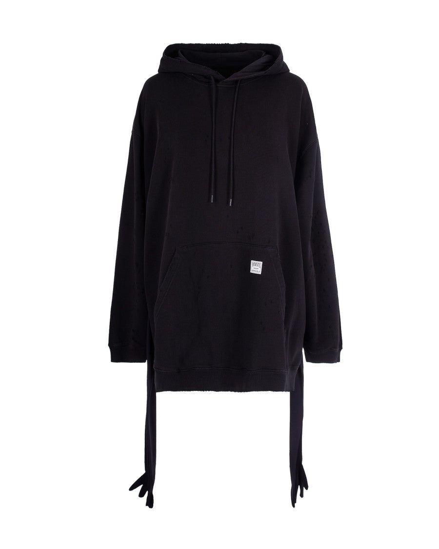 Mm6 By Maison Margiela Hooded Mini Dress With Integrated Gloves
