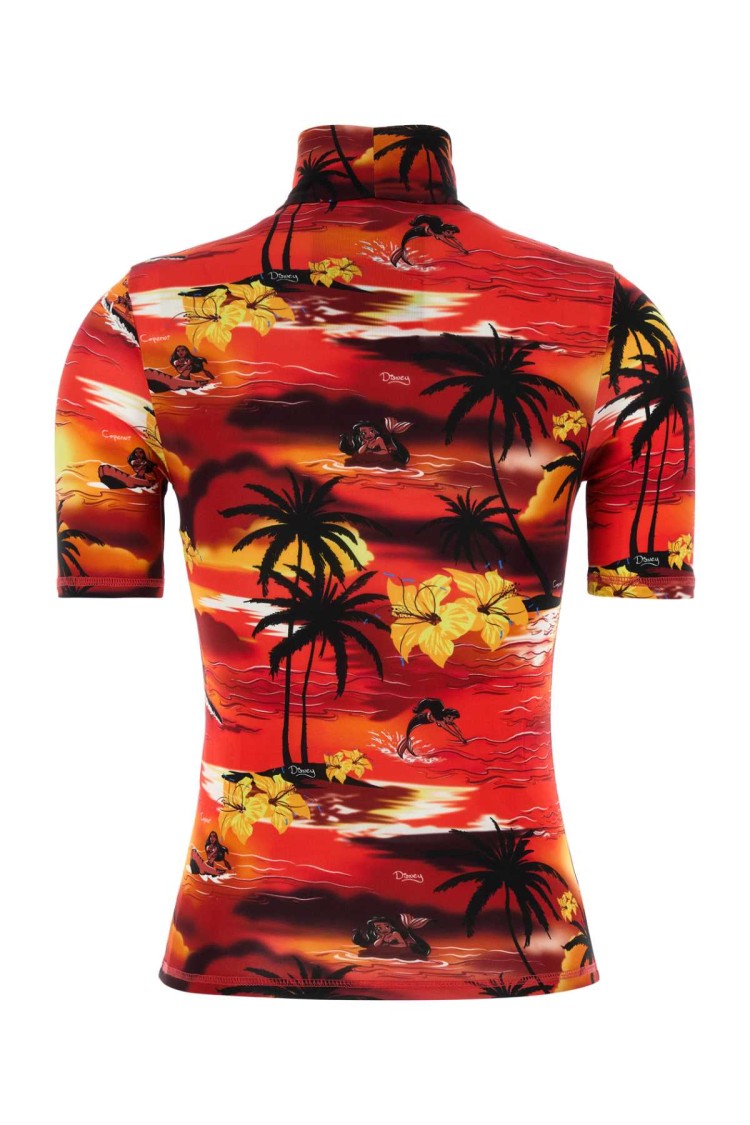 Coperni Printed Stretch Viscose T-Shirt