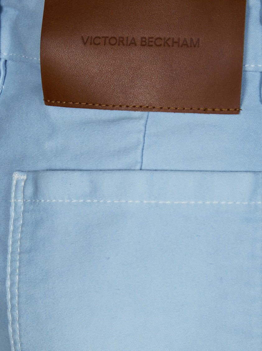 Victoria Beckham Straight-Leg Jeans With Mid-Rise Waist And Pastel Finish
