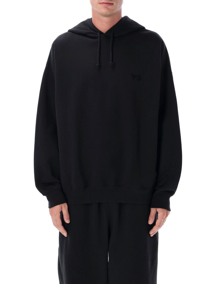 Y-3 Oversized Brushed Cotton Fleece Hoodie