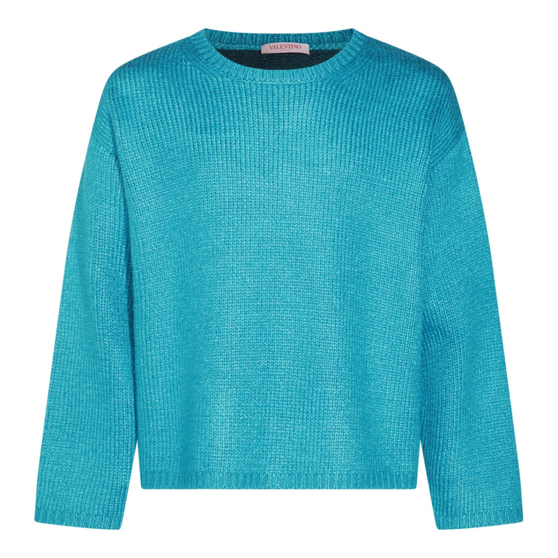 Valentino Silk Knit Sweater With Round Neckline And Long Sleeves