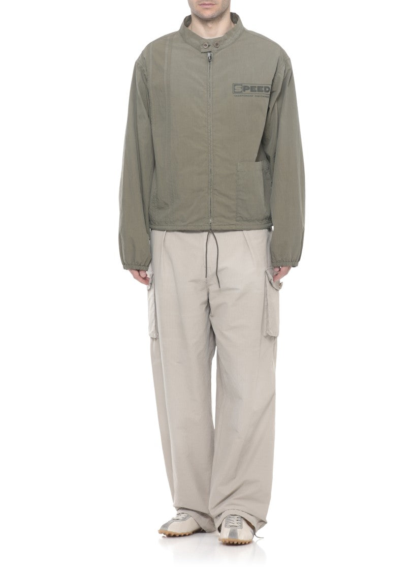 Maison Margiela Green Printed Cotton Jacket