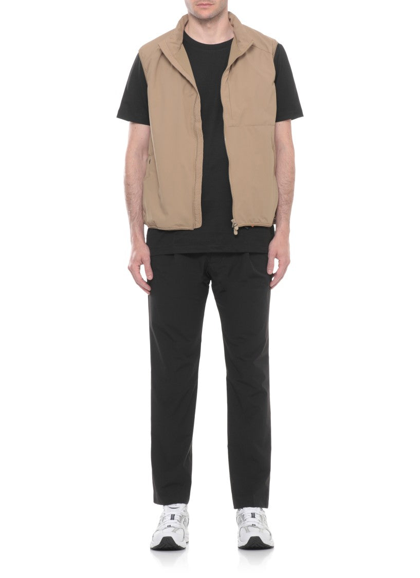 Save The Duck Beige Joe Vest Zip Gilet
