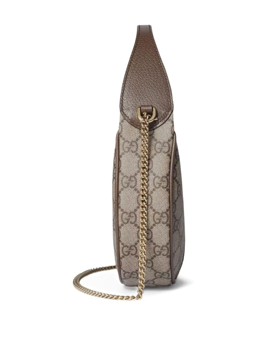 Gucci Crescent Monogram Canvas Chain Shoulder Bag