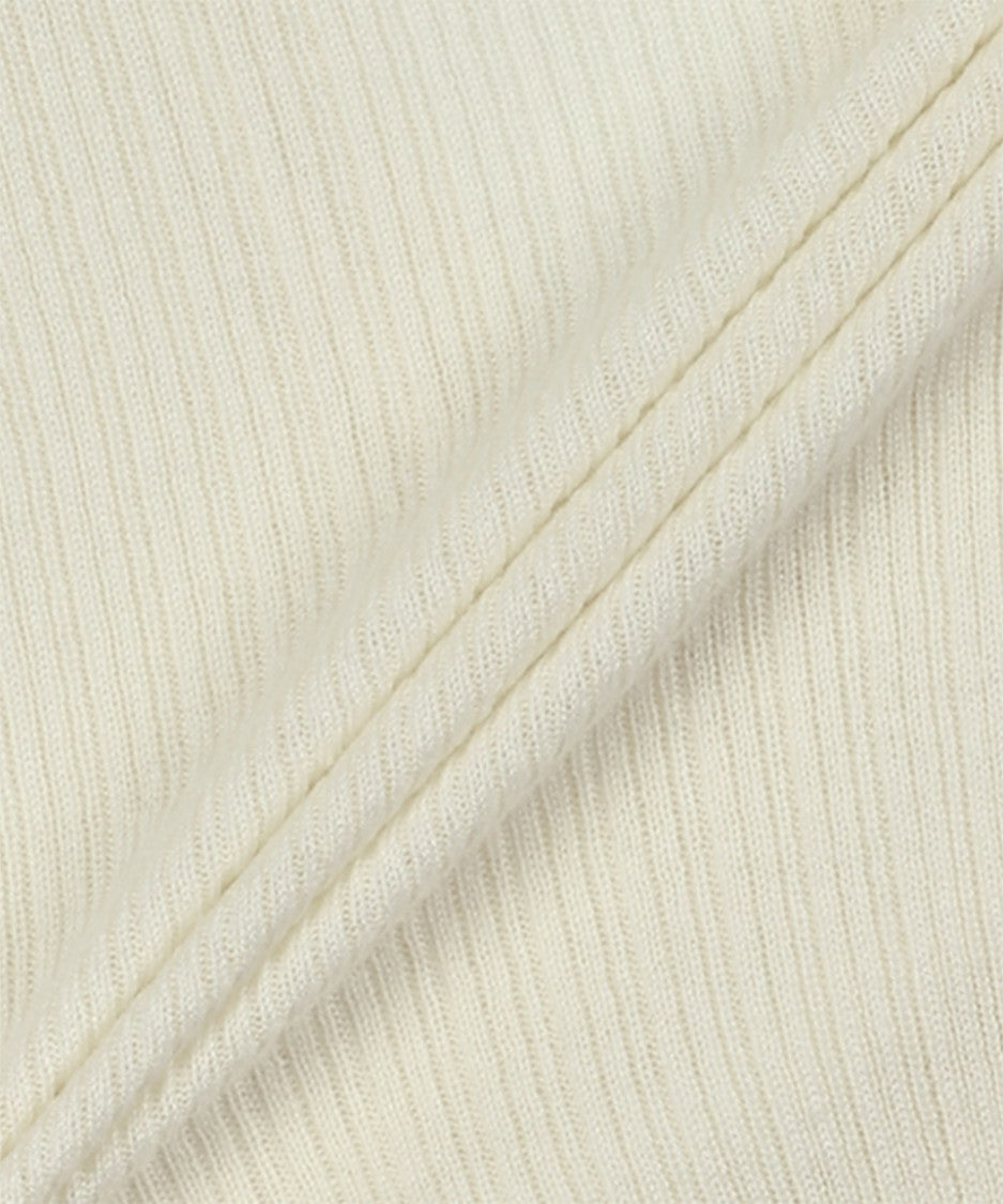 Max Mara Ribbed Silk-Cashmere Blend Sweater With Notch Neckline